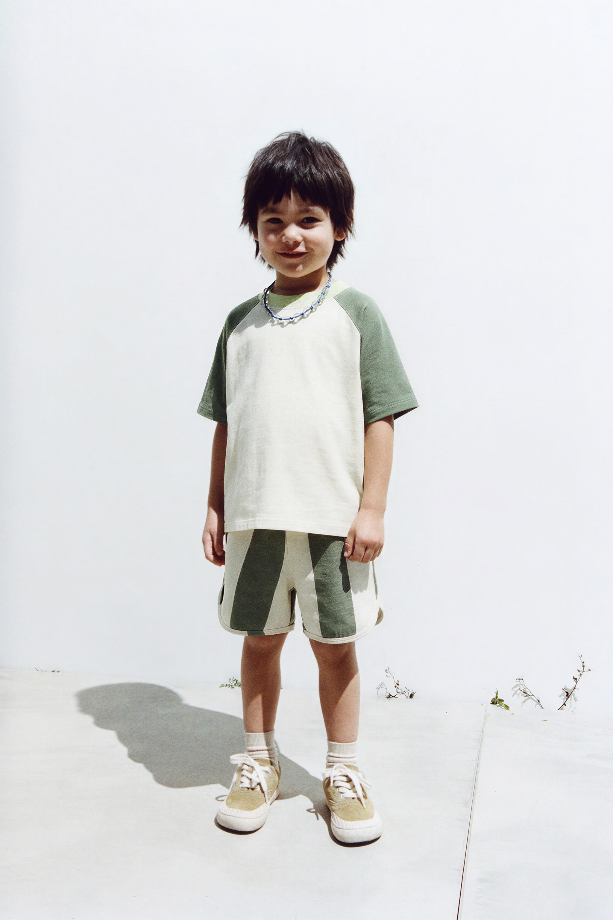 COLORBLOCK T-SHIRT AND WAVE BERMUDA SET